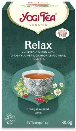 Βιολογικό Μείγμα Βοτάνων Yogi Tea Relax 17 Φακελάκια 30.6gr