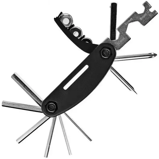 Πολυεργαλείο Ποδηλάτου Rockbros GJ1601 16 σε 1 Μαύρο