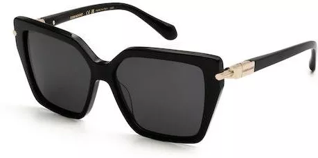 Γυναικεία Γυαλιά Ηλίου Salvatore Ferragamo Πεταλούδα Mixed Υλικά Μαύρο