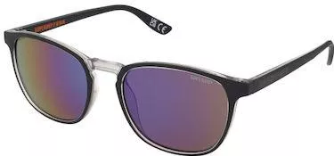 Unisex Γυαλιά Ηλίου Superdry Τετράγωνα Κοκκάλινος Σκελετός Μαύρο