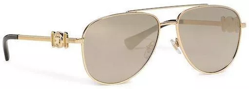 Unisex Γυαλιά Ηλίου Versace Aviator Μεταλλικός Σκελετός Χρυσό