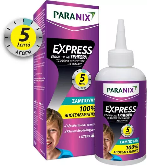 Αντιφθειρικό Σαμπουάν & Χτενάκι Paranix Express για Αντιμετώπιση & Πρόληψη 200ml
