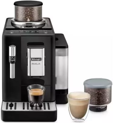 Μηχανή Espresso De'Longhi Rivelia Αυτόματη 1450W Πίεσης 19bar με Μύλο Άλεσης Μαύρο
