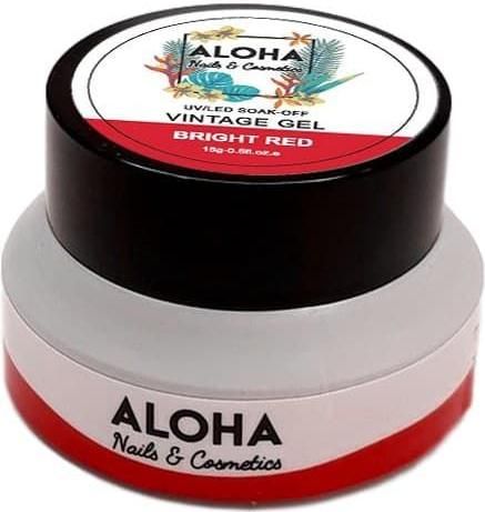 Gel Νυχιών Aloha Vintage Bright Red 15gr