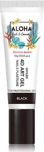Art Gel Nail Aloha για UV/LED 4D Plasteline Μαύρο 10gr