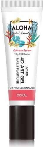 Art Gel Nail Aloha για UV/LED 4D Plasteline Κοραλί 10gr