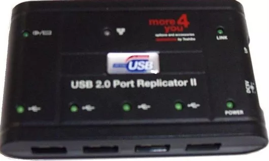 USB Hub Toshiba Replicator Ii USB 2.0 4 Θυρών με Σύνδεση USB-A & Εξωτερική Παροχή Ρεύματος / Παροχή Ρεύματος USB