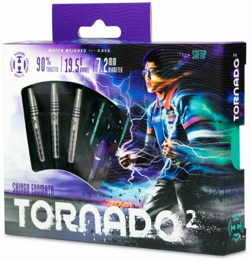 Βελάκια Harrows The Tornado 2 90% Σετ 3τμχ Μοβ