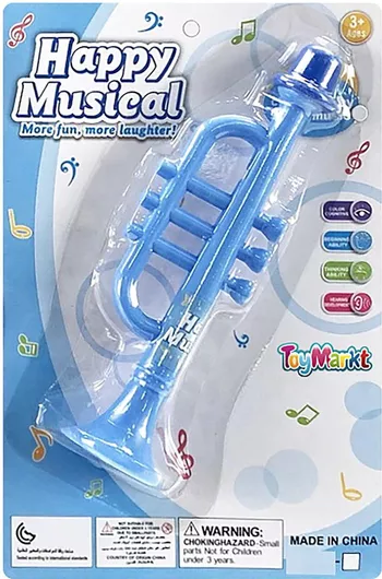 Μουσικό Παιχνίδι ToyMarkt Τρομπέτα 14x21x4cm Μπλε