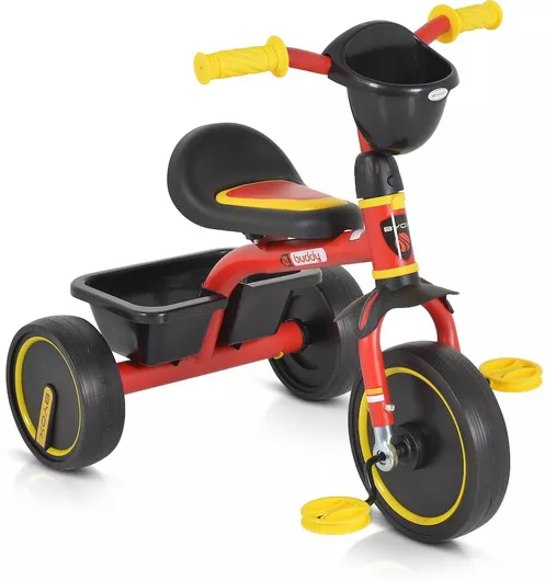 Παιδικό Ποδήλατο Τρίκυκλο Byox για με Αποθηκευτικό Χώρο 3+ Ετών Κόκκινο