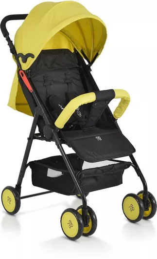 Καρότσι Μπαστούνι Μωρού Moni για 6+ Mηνών Κίτρινο 5kg