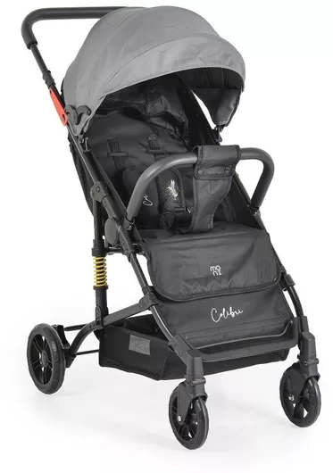 Καρότσι Μπαστούνι Μωρού Moni για Nεογέννητο 5.8kg Γκρι