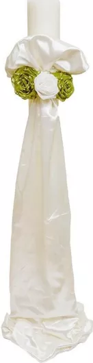 Λαμπάδα Γάμου με Τριαντάφυλλα