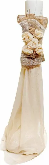 Λαμπάδα Γάμου με Τριαντάφυλλα