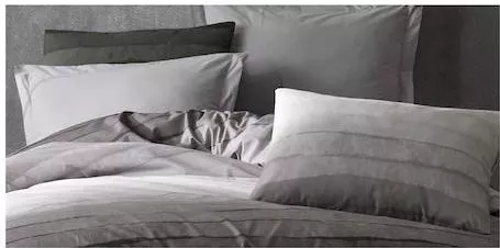 Μαξιλαροθήκες Dimcol με Φάσα 485 50x70cm Σετ 2τμχ Γκρι