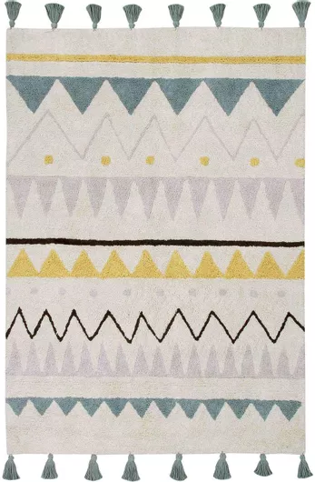 Παιδικό Χαλί Lorena Canals Azteca Natural Vintage Blue 140x200cm Πολύχρωμο