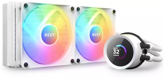 Υδρόψυξη Επεξεργαστή NZXT Kraken 240 RGB Διπλού Ανεμιστήρα 120mm για Socket AM4/AM5/1700/1200/115x Λευκό