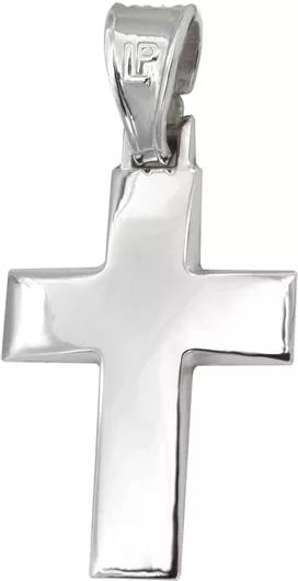 Ανδρικός Σταυρός ΣΤΑ310 από Λευκόχρυσο 14K Λευκό