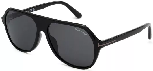 Γυαλιά Ηλίου Ανδρικά Tom Ford με Κοκκάλινο Σκελετό 5914 Μαύρο