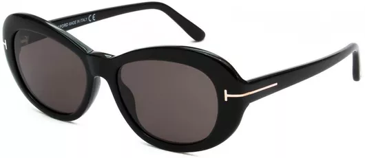 Γυαλιά Ηλίου Γυναικεία Tom Ford με Κοκκάλινο Σκελετό 5417 Μαύρο