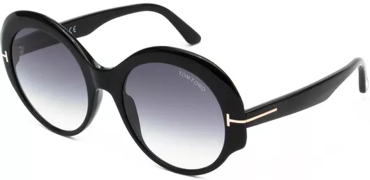 Γυαλιά Ηλίου Γυναικεία Tom Ford με Κοκκάλινο Σκελετό 5620 Μαύρο