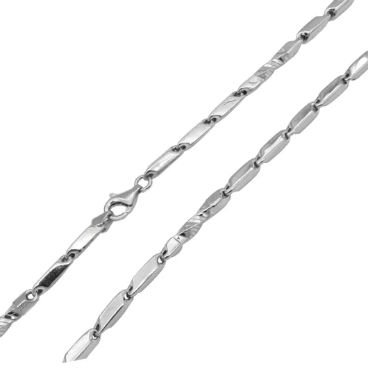 Ανδρική Αλυσίδα Λαιμού Krini DEK50 από Ασήμι 925 55cm Λευκό