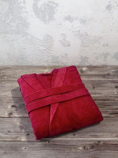 Μπουρνούζι Nima Zen με Κουκούλα Medium Κόκκινο