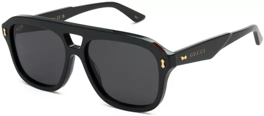 Γυαλιά Ηλίου Ανδρικά Gucci με Κοκκάλινο Σκελετό 5716 Μαύρο