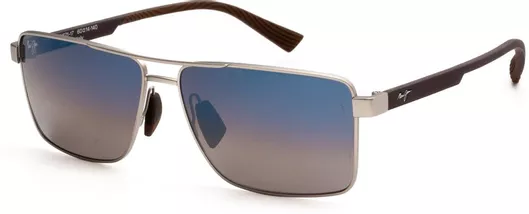 Γυαλιά Ηλίου Ανδρικά Maui Jim με Μεταλλικό Σκελετό 6014 Ασημί