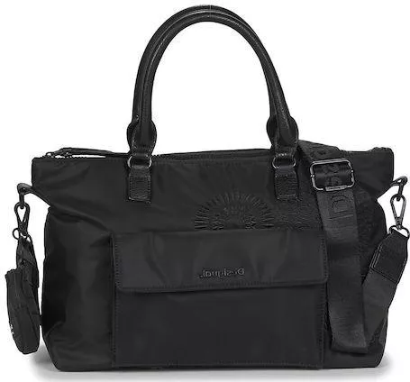 Γυναικεία Τσάντα Χειρός/Ώμου Desigual Mandarala Padua Υφασμάτινη Μαύρο