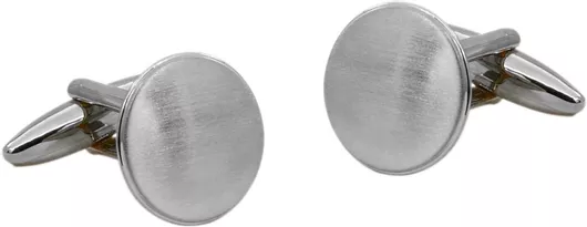 Μανικετόκουμπα Jaklin Silver MAT172 από Ατσάλι Λευκό