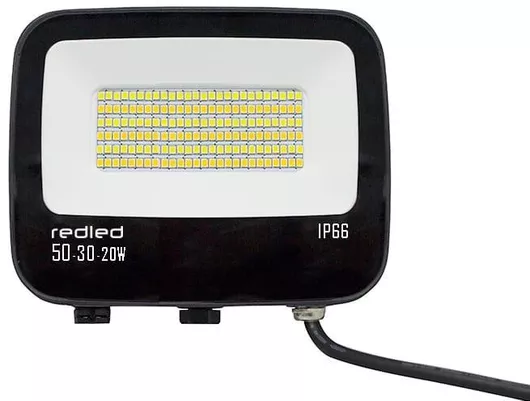 Προβολέας LED RedLED Στεγανός IP66 Ρυθμιζόμενο Λευκό