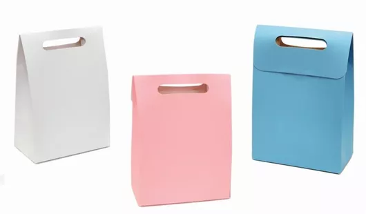 Τσάντα Δώρου Μικρό 10x15x6cm Χάρτινο Σιέλ Σετ 12τμχ