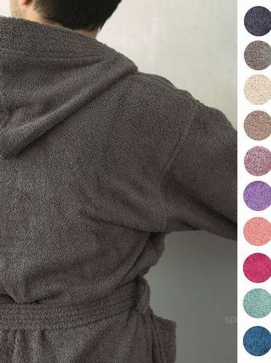 Μπουρνούζι Palamaiki Classic New Γυναικείο με Κουκούλα Small Μοβ