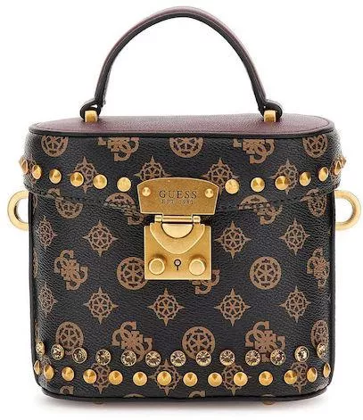 Γυναικεία Τσάντα Χειρός/Χιαστί Guess Fynna Crossbody Καφέ