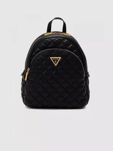 Γυναικεία Τσάντα Πλάτης Guess Giully Καπιτονέ Μαύρο