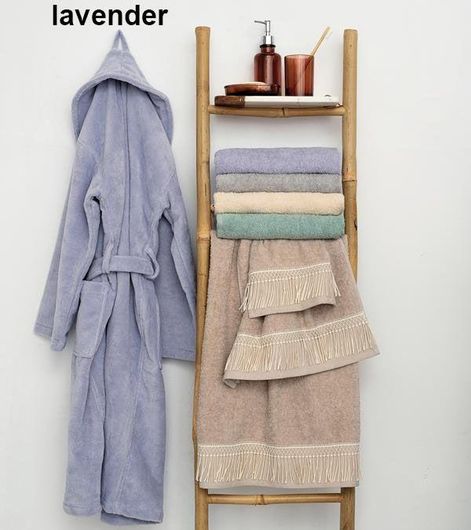 Μπουρνούζι Palamaiki Simour με Γιακά XL Μοβ