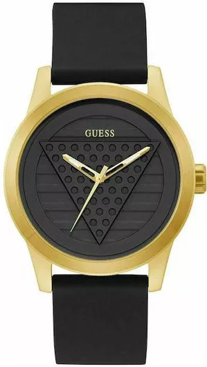 Γυναικείο Ρολόι Guess με Καουτσούκ Λουράκι Μαύρο