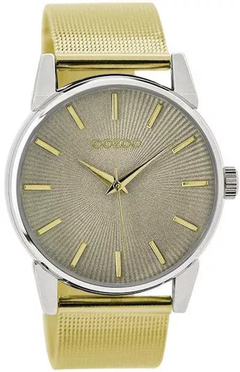 Γυναικείο Ρολόι Oozoo με Μεταλλικό Μπρασελέ Χρυσό