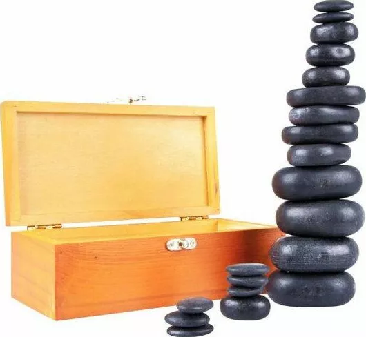 Hot Stones inSPORTline Σετ 12τμχ Μαύρο