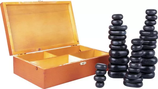 Hot Stones inSPORTline Σετ 36τμχ Μαύρο