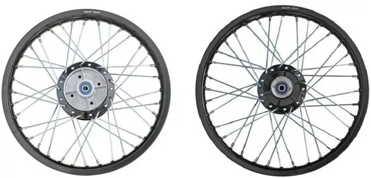 Σετ Ζάντες Μοτοσυκλέτας Rocγια Honda Astrea Supra Αλουμινίου Μαύρο