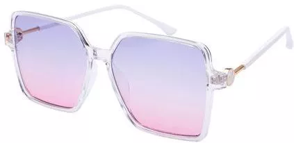Γυαλιά Ηλίου Maestri Italiani Τετράγωνα Κοκκάλινα Γυναικεία Διάφανο