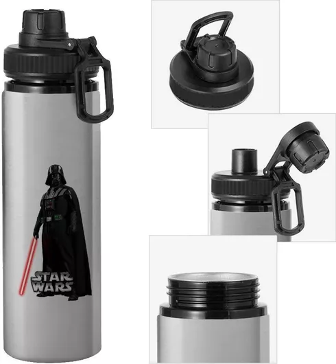Παγούρι Darth Vader Μεταλλικό Νερού με Καπάκι Ασφαλείας Αλουμινίου 850ml