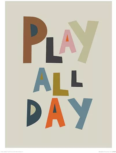 Παιδική Αφίσα Pyramid  International Play All Day 30x40cm