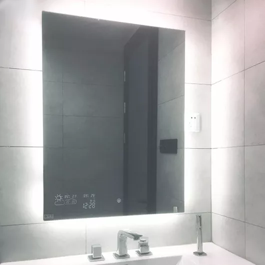 Καθρέπτης Μπάνιου Byecold G0806-WLH-V-WTH Smart Φωτιζόμενος 60x80x2.2cm με Υπέρυθρη Θέρμανση Πλήκτρο Αφής Wi-Fi