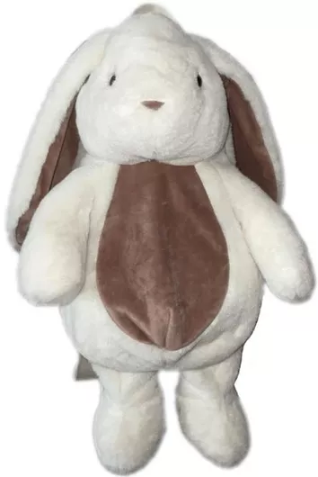 Παιδική Τσάντα Βόλτας Felix Europe Λούτρινο Λαγούδος Bunny Λευκό / Καφέ