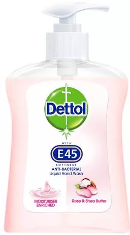 Κρεμοσάπουνο Dettol E45 Hand Wash Liquid Rose 250ml 
