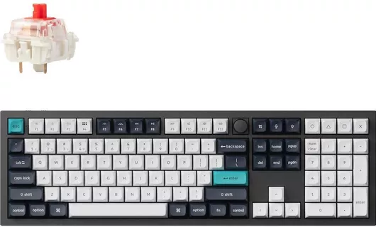 Keychron Q6 Max Ασύρματο Gaming Μηχανικό Πληκτρολόγιο με Gateron Jupiter Red διακόπτες & RGB φωτισμό Αγγλικό USQ6M-M1