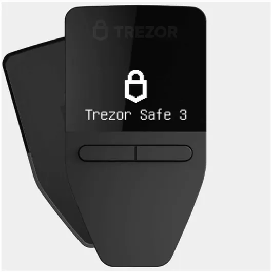 Trezor Safe 3 - Cosmic Black Cryptocurrency Wallet SLATS3CB0